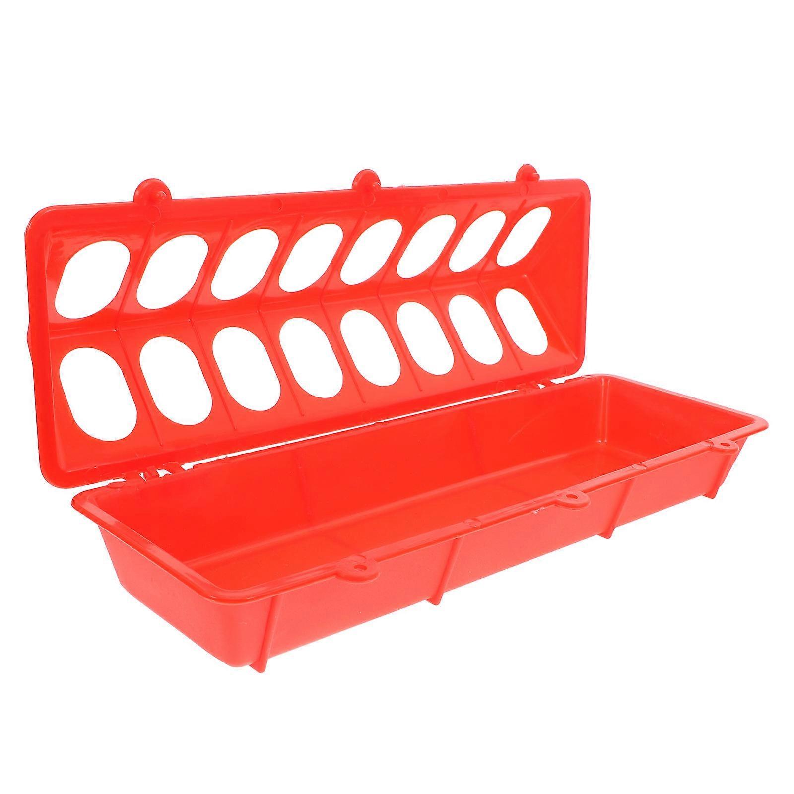 Plastic Chicken Feeder Poultry Feed Tray for Chickens 3Pcs Easy Clean Feeder