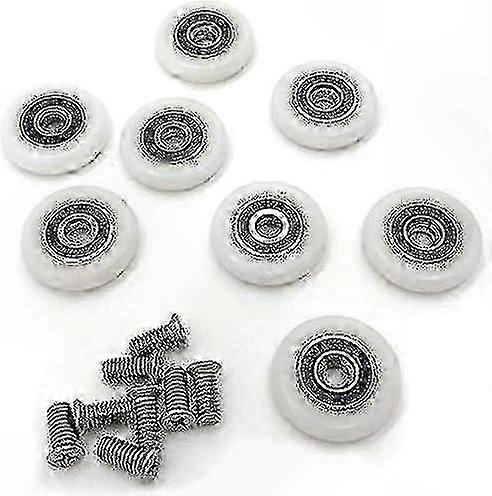Shower Door Pulleys 8-Piece Set for Enclosures