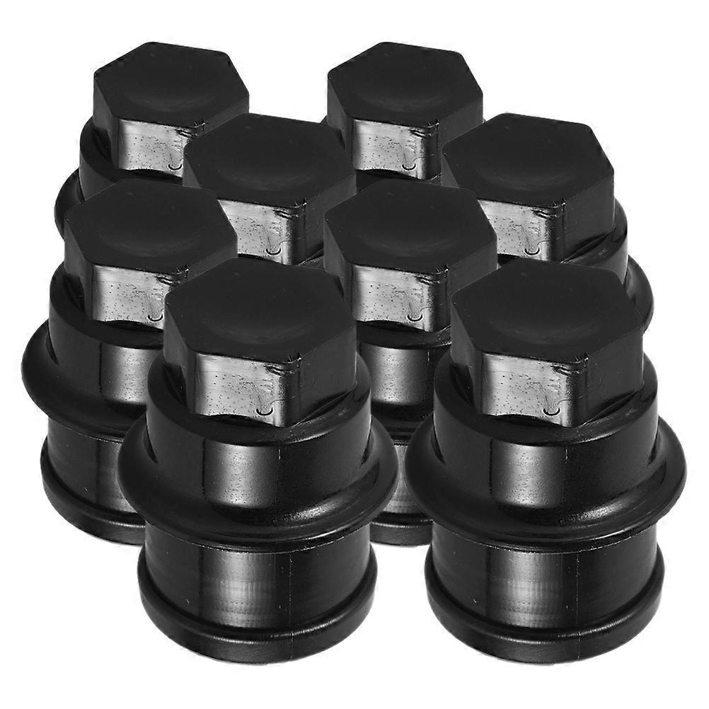 Metal Tire Nut Caps 16 Pcs Protective Lug Nut Covers Adjustable Stylish Design For Semi Trucks And Motorcycles With Universal Fit