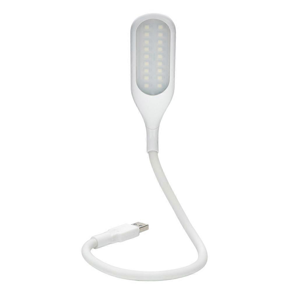 Dimmable Night Light Usb Led Reading Lamp Computer Use 7x4.1x2cm White Silicone Alloy 1Pcs