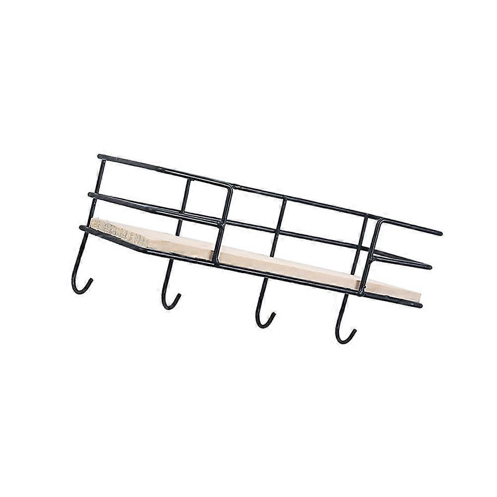 Decorative Shelf Brackets Wrought Iron Hanging Storage Rack 2Pcs