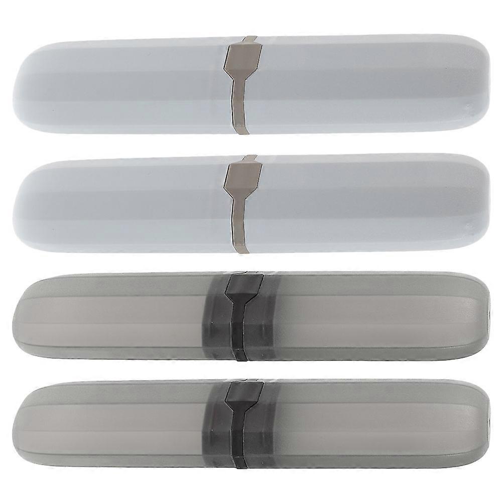 Toothbrush and Toothpaste Organizer Plastic Case for Travel Use 16Pcs