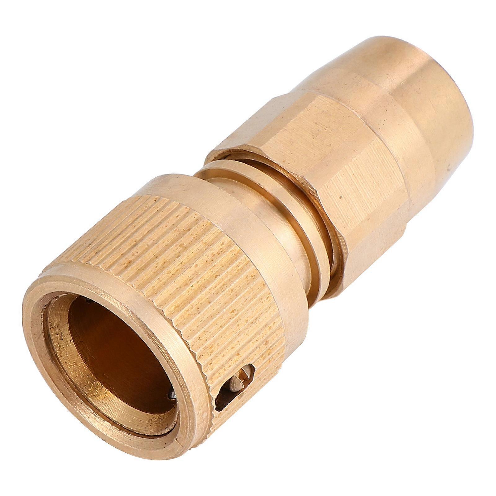Durable Brass Male Adaptor For Garden 2Pcs Quick Connection For Homeowners And Gardeners