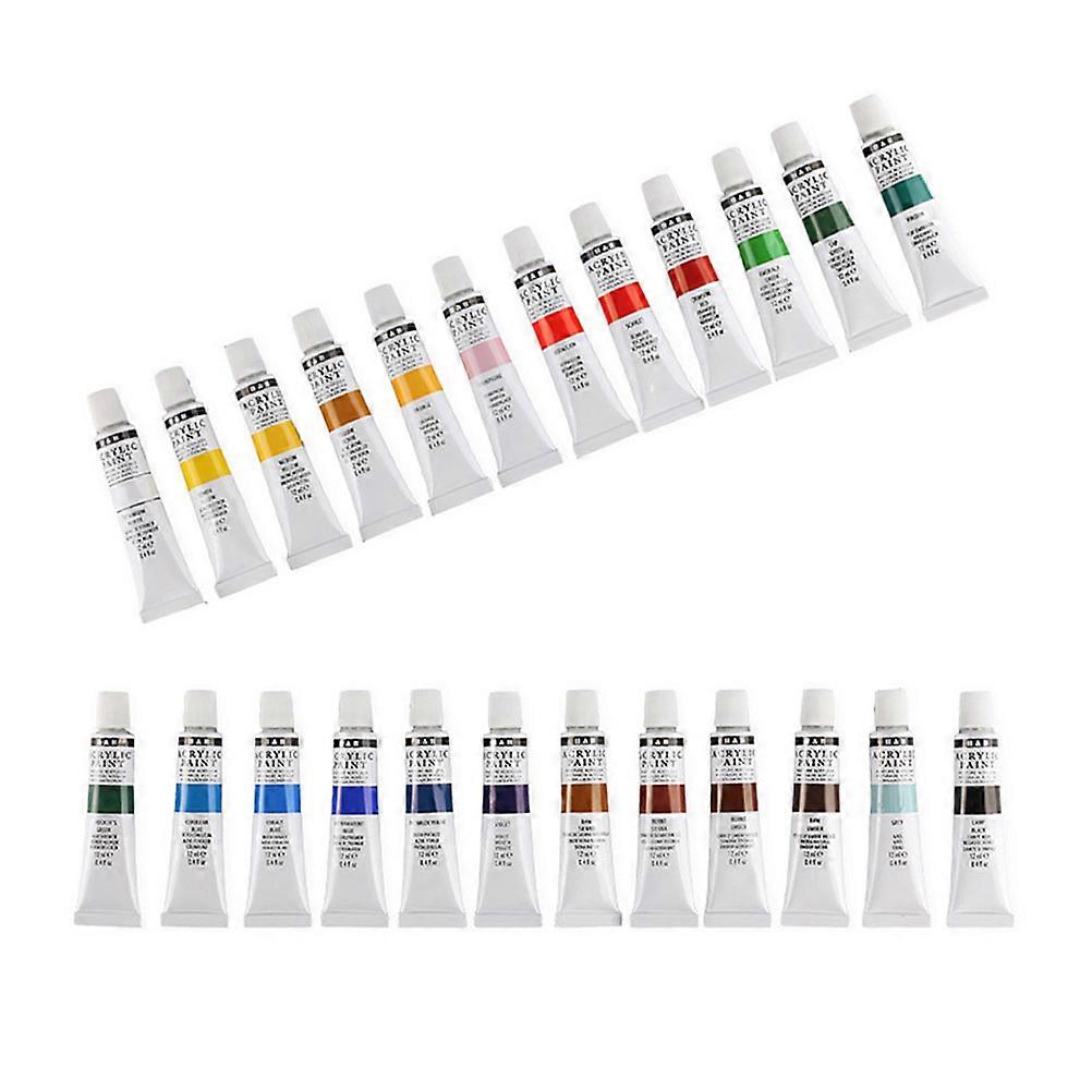 Craft Paint Set for Painting Accessories with Assorted Color Waterproof for 1 Set of 24Pcs