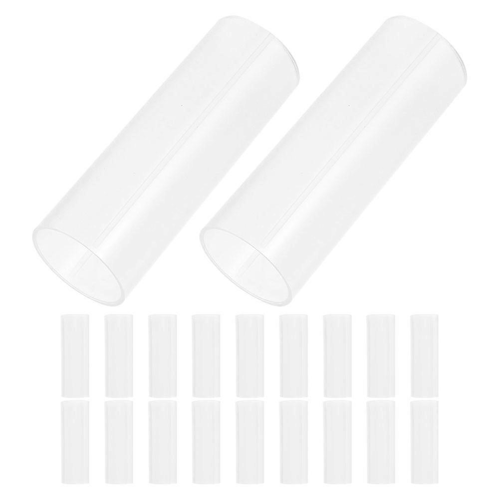 Plastic Battery Sleeve for Flashlight Protective Tube 100Pcs Pack