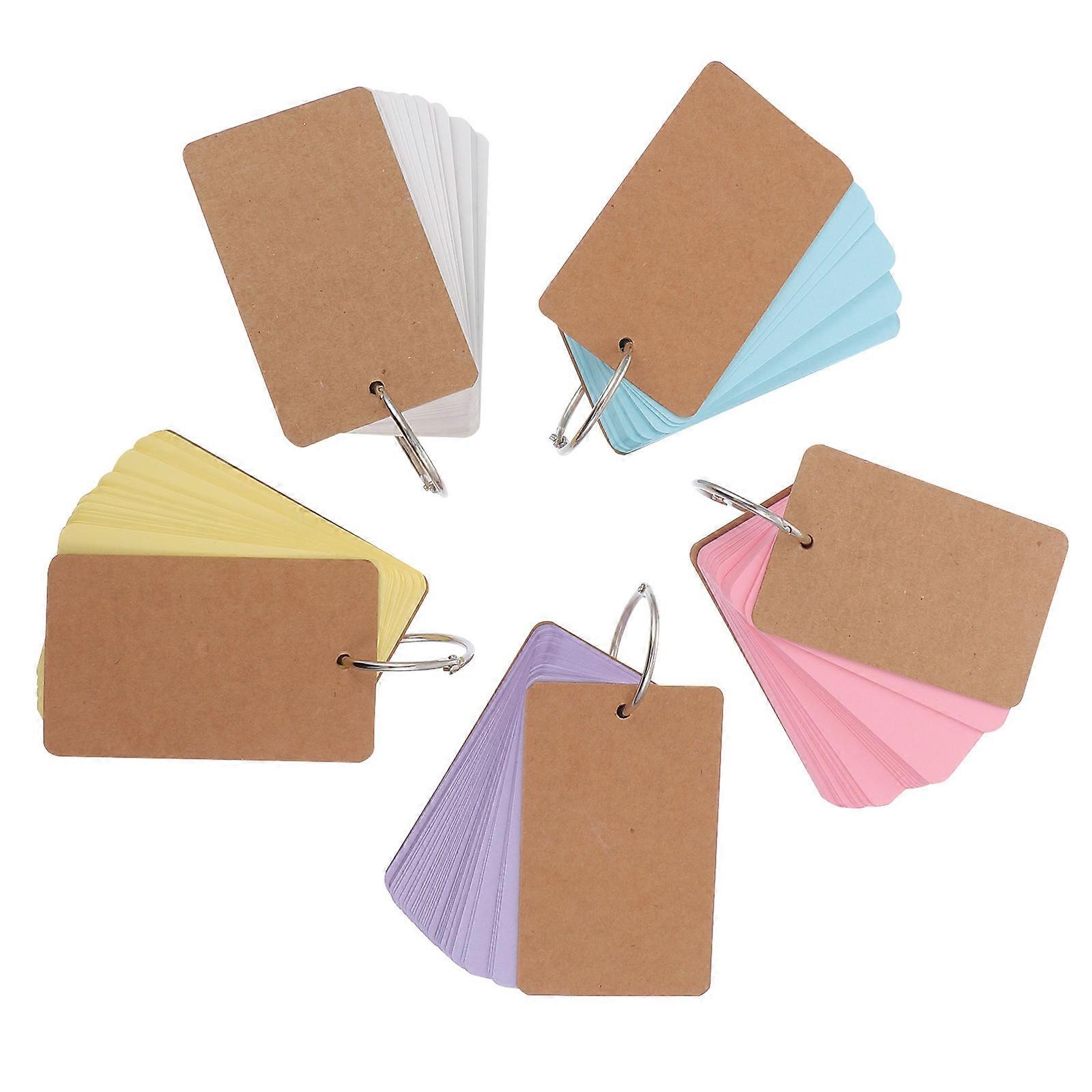 Stationery Cards Portable Memo Cards for Office Use 10Pcs Assorted Color