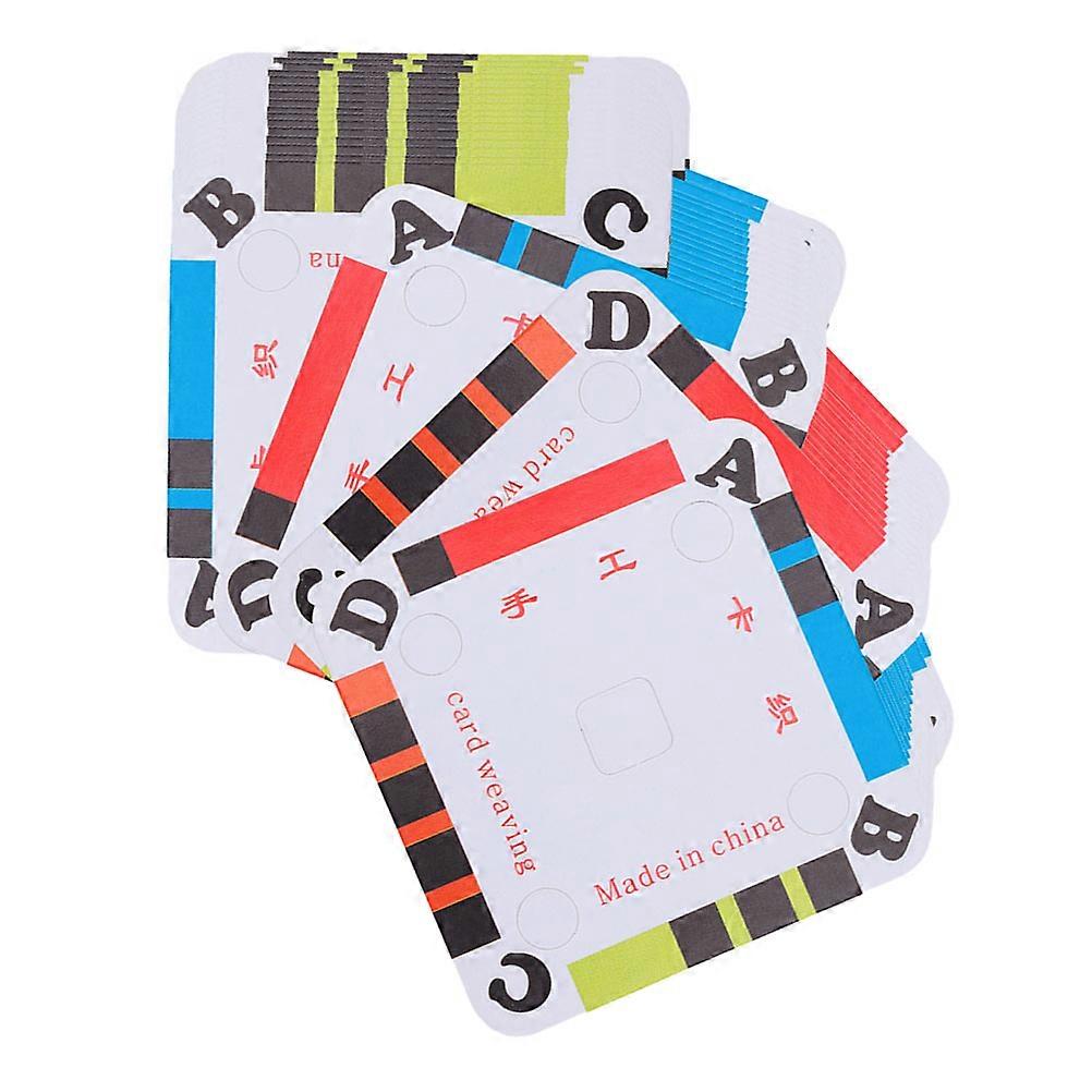 Paper Cards for DIY Weaving Craft Cards 180Pcs Multi