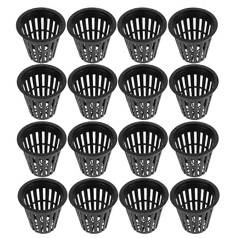 Mesh Cups for Hydroponics Plastic Net Pots for Storage Use 50Pcs