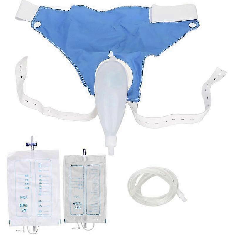 Lebanghui Urine Collector Bag, Prevent Leakage Wearable Urine Bag with Pee Catheter Duct 1000ML 2000ML for Men Elderly Urinary Incontinence Bedridden