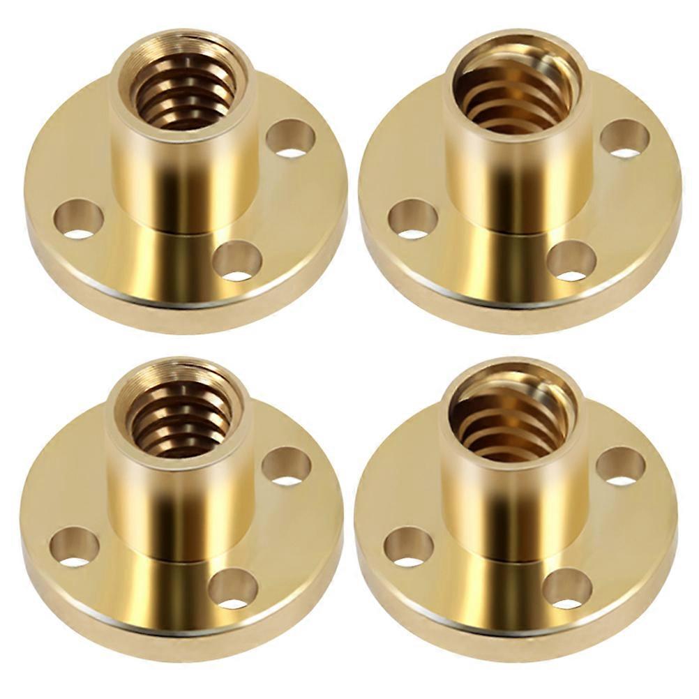 Lead Screw Brass Nut for 3D Printer 8Pcs Trapezoidal Screw Nuts