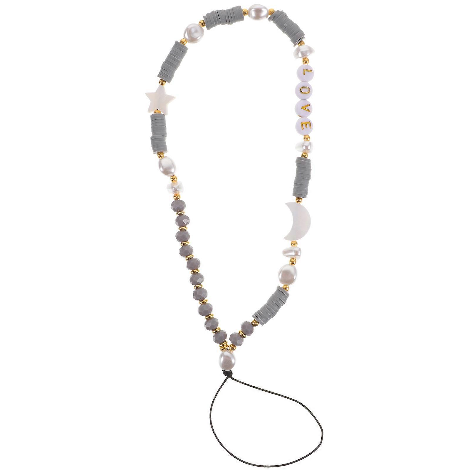 Phone Chain Strap Moon Star Design for Mobile Phone 4Pcs Set