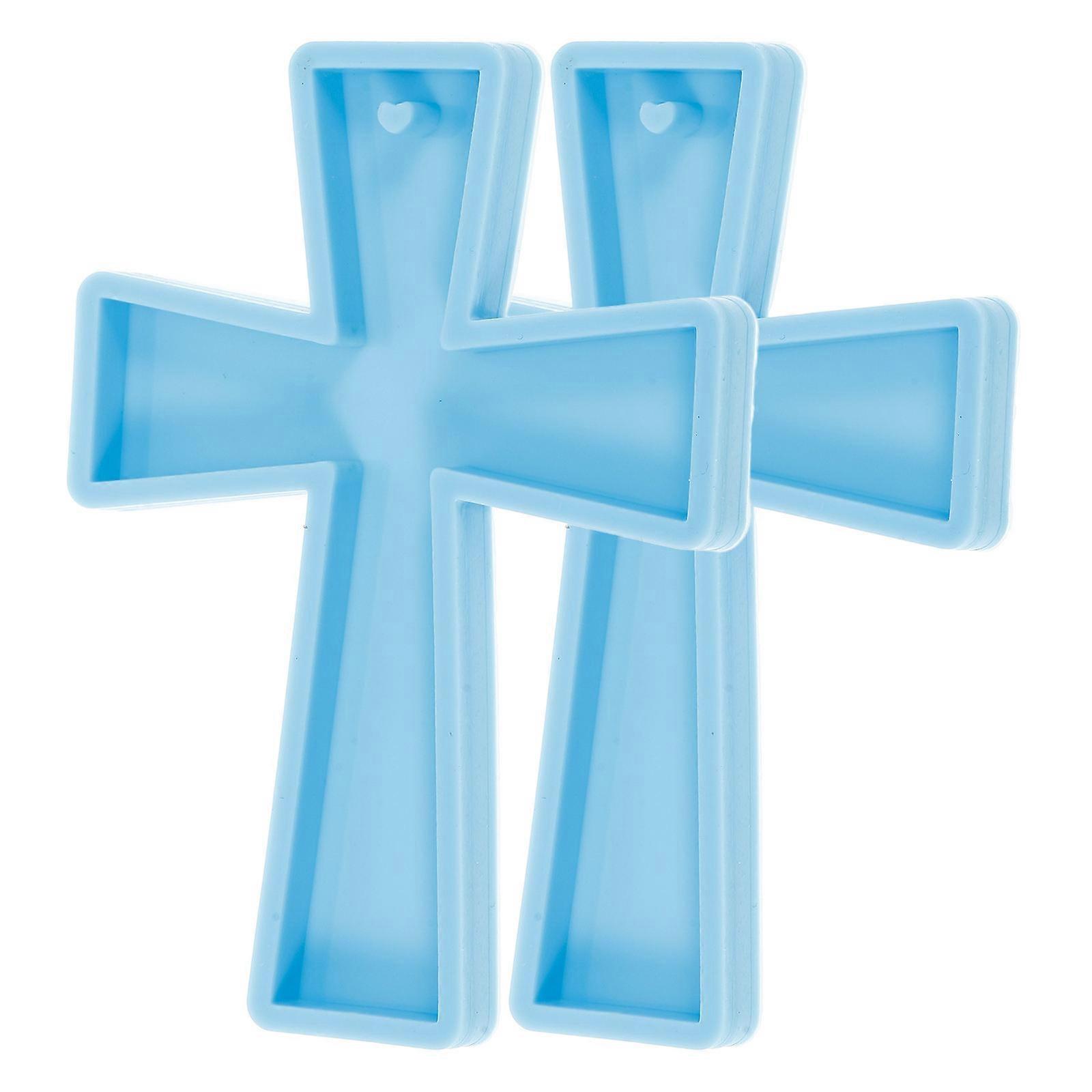 Cross Mold Silicone For DIY Keychain Making 7.80X5.70X1.00CM Creative
