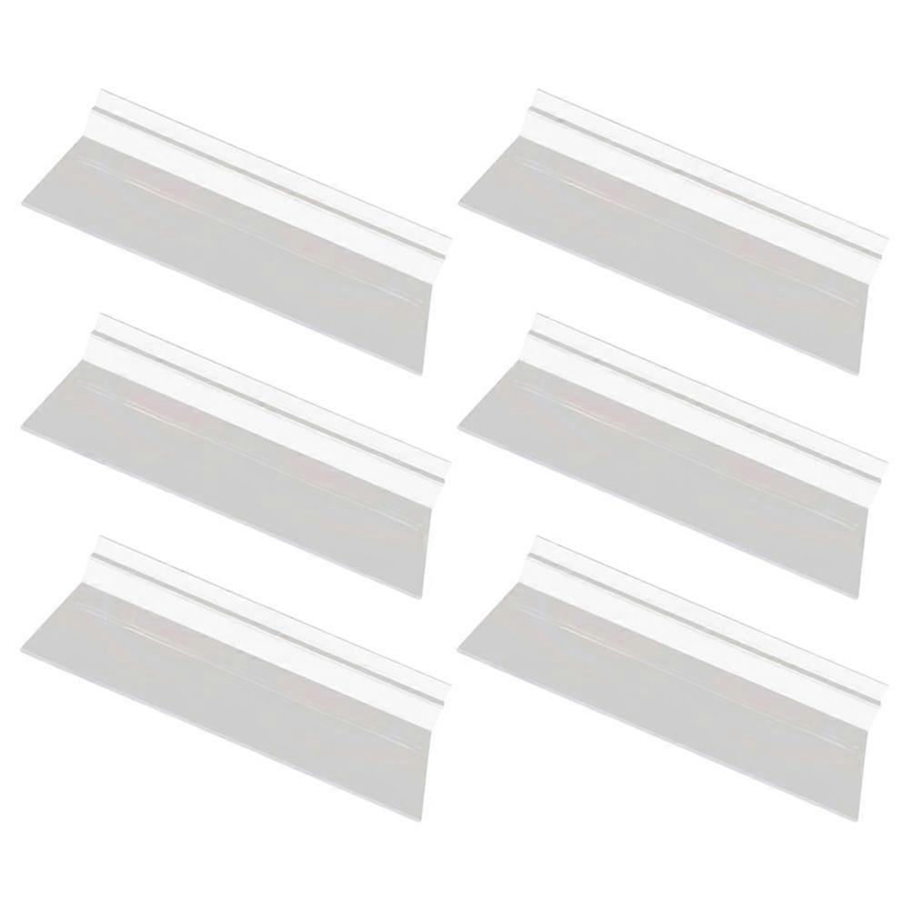 Transparent Clear Slatwall Shelves Shoe Display Shelf Plastic 6Pcs