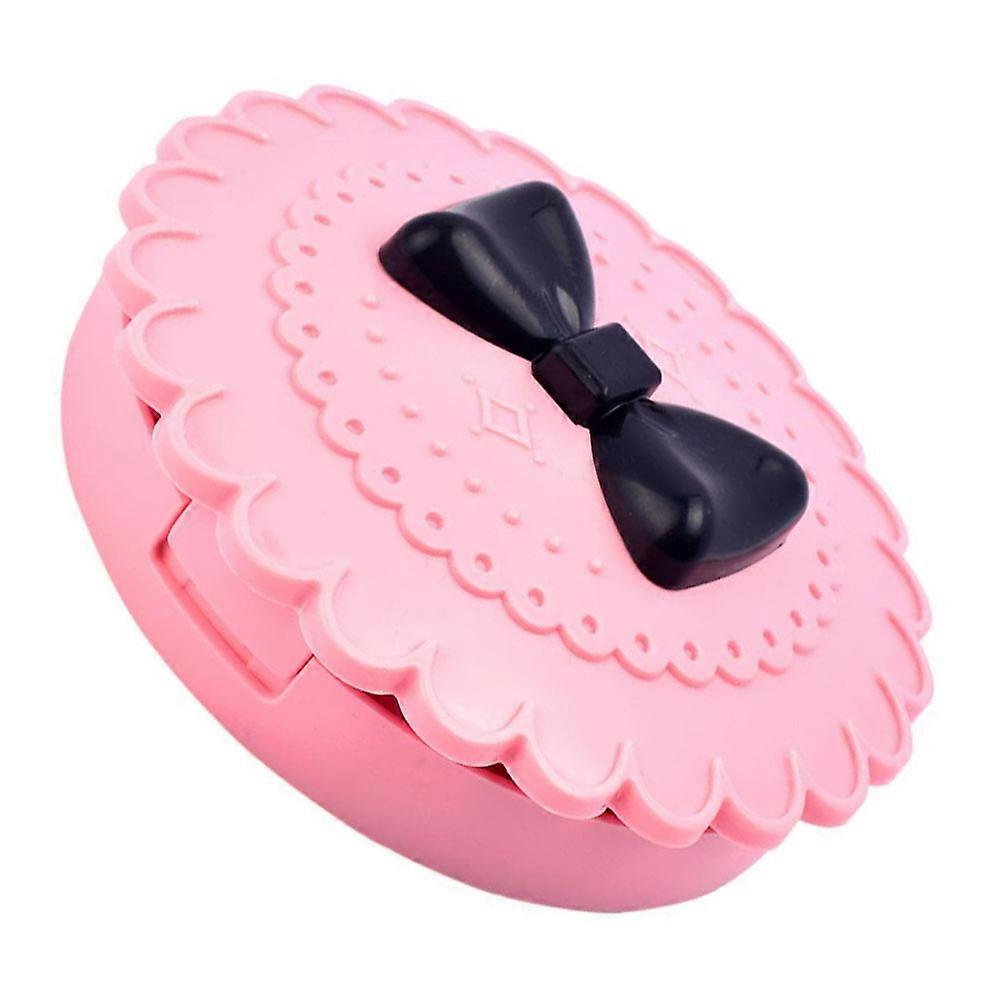 Eyelash Case Plastic Eyelash Storage Box for Storage 2Pcs Pink Bowknot Decor