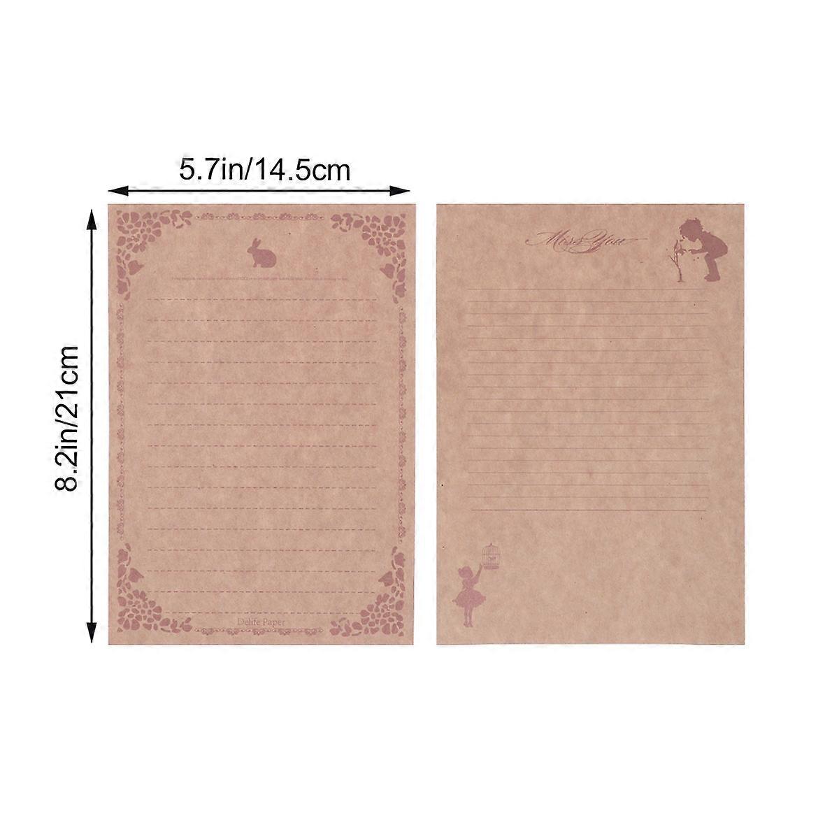 Letter Paper Writing Paper Set for School Office with Assorted Color 24Pcs
