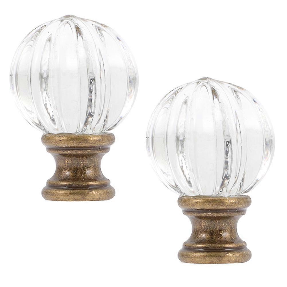 Lamp Finial Ball Knob for Lamp Shade 8Pcs Easy Install Transparent Design