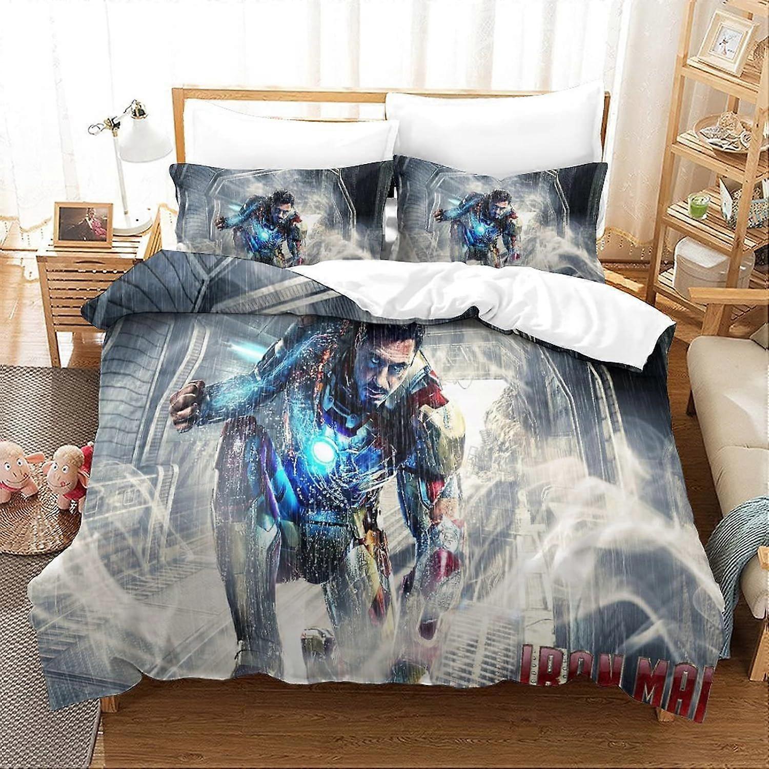 xzz397 Duvet Cover Iron Man Movie Poster Duvet Cover 140X200CM
