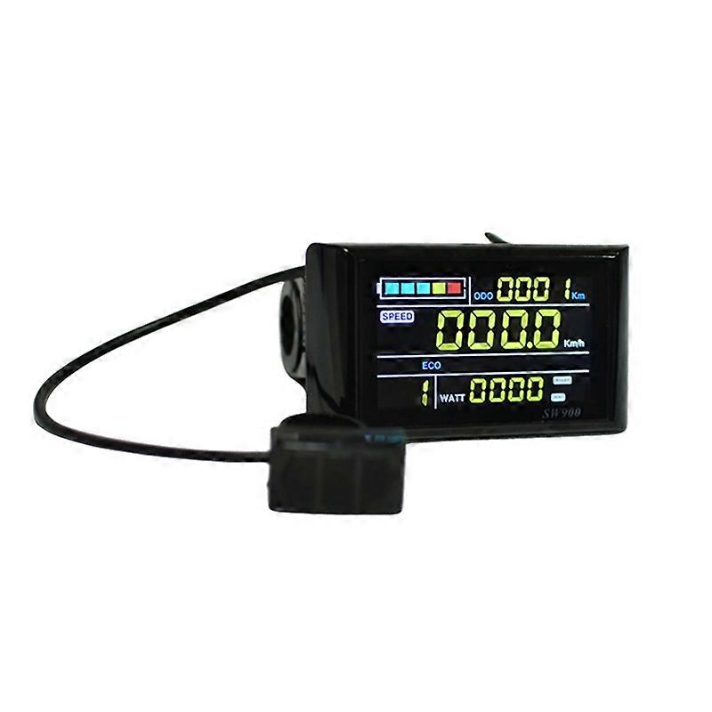 SW900 Colour Screen Ebike LCD Display 24V/36V/48V/60V/72V E-Bike LCD Meter Panel Display Ebike Acces
