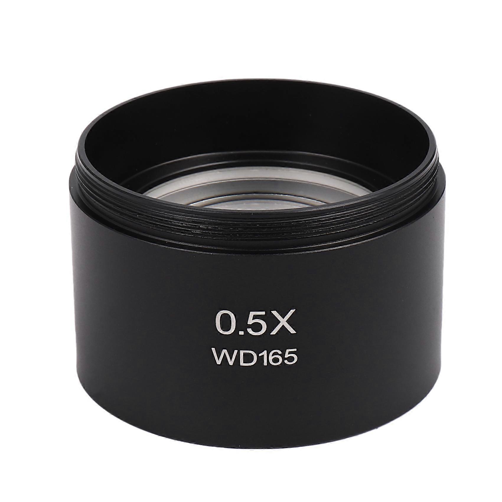 Wd165 0.5X Stereo Microscope Auxiliary Objective Lens Barlow Lens with 1-7/8 Inch(M48Mm)Mounting Thr