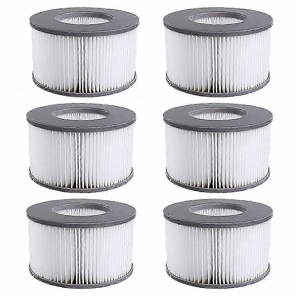 6 PCS Replacement Filter Cartridges for MSpa Inflatable Pool Models From 2020