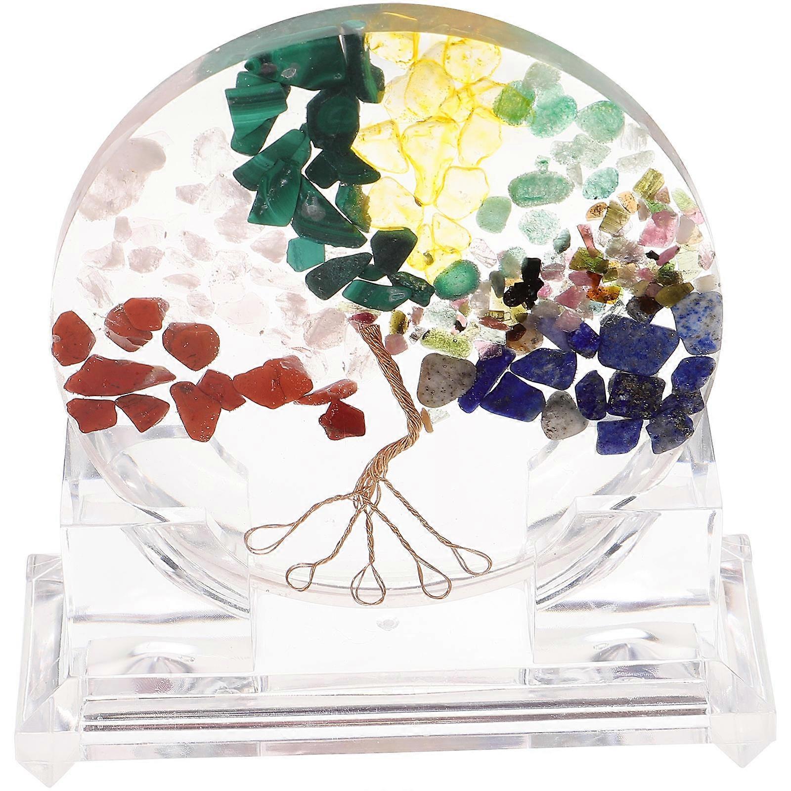 Epoxy Resin Crystal Tree Decoration for Photo Decoration 4Pcs Set