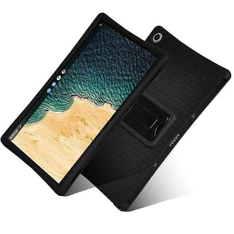 Silicone Protective case is Compatible with Lenovo Chromebook Duet 10.1 (CT-X636f))Four Corner Anti Drop Thick Tablet Protective