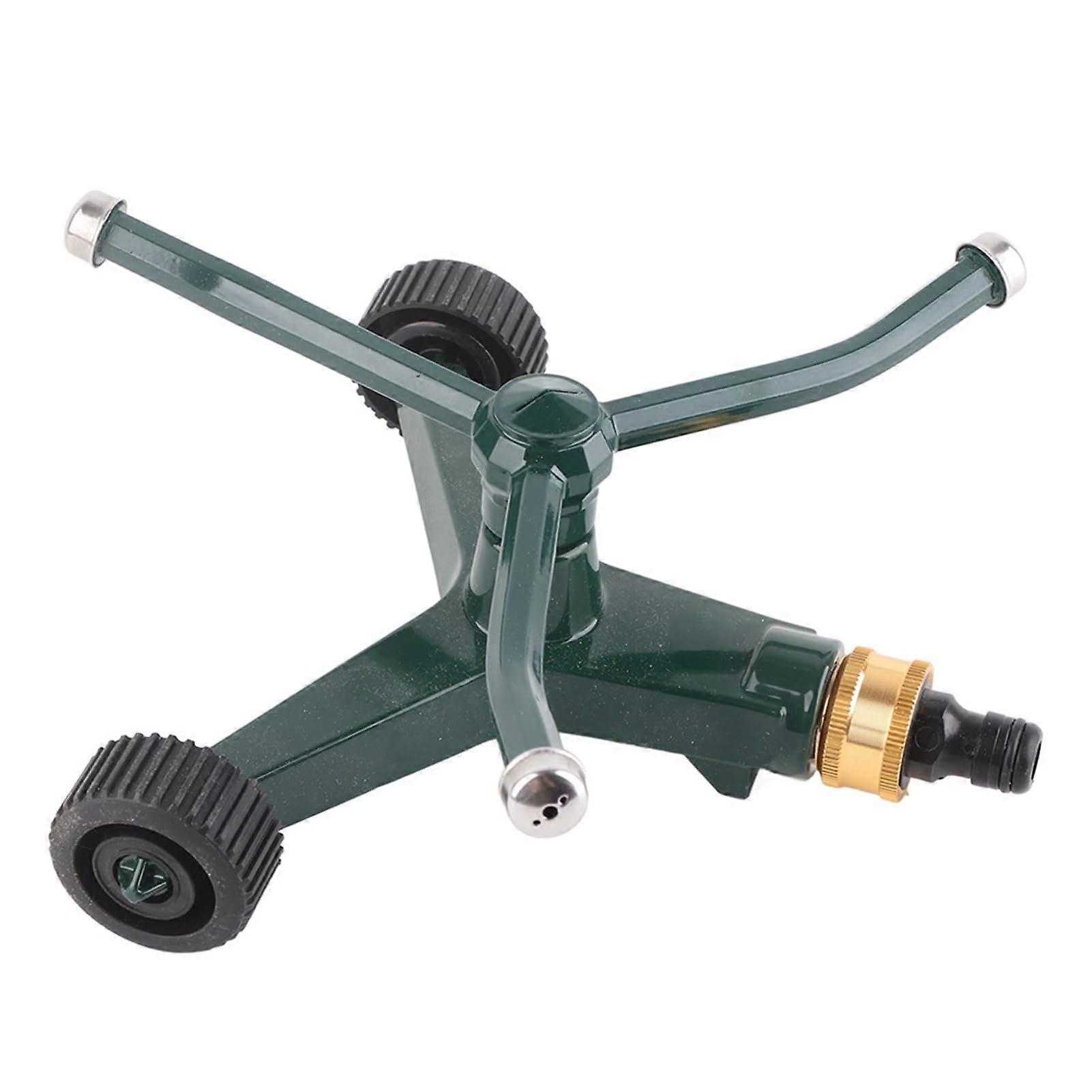 Three Arms Lawn Sprinkler Metal G3/4 Connector 360 Degree Rotating Irrigate Lawn Sprinkler Automatic Rotate