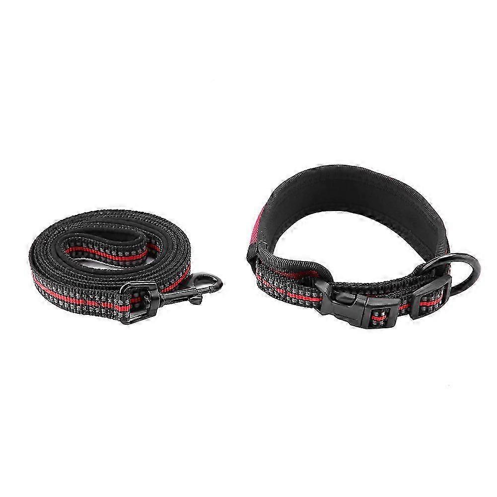 Adjustable Nylon Dog Collar Leash with Strong Handle for Traction