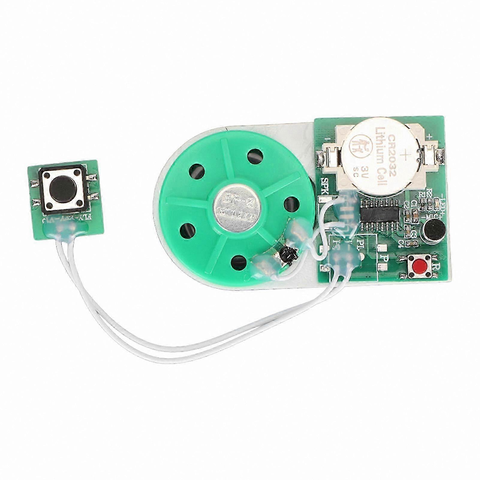 Voice Recorder Module with 25 Sec Playback and Double Sided Tape for Greeting Cards