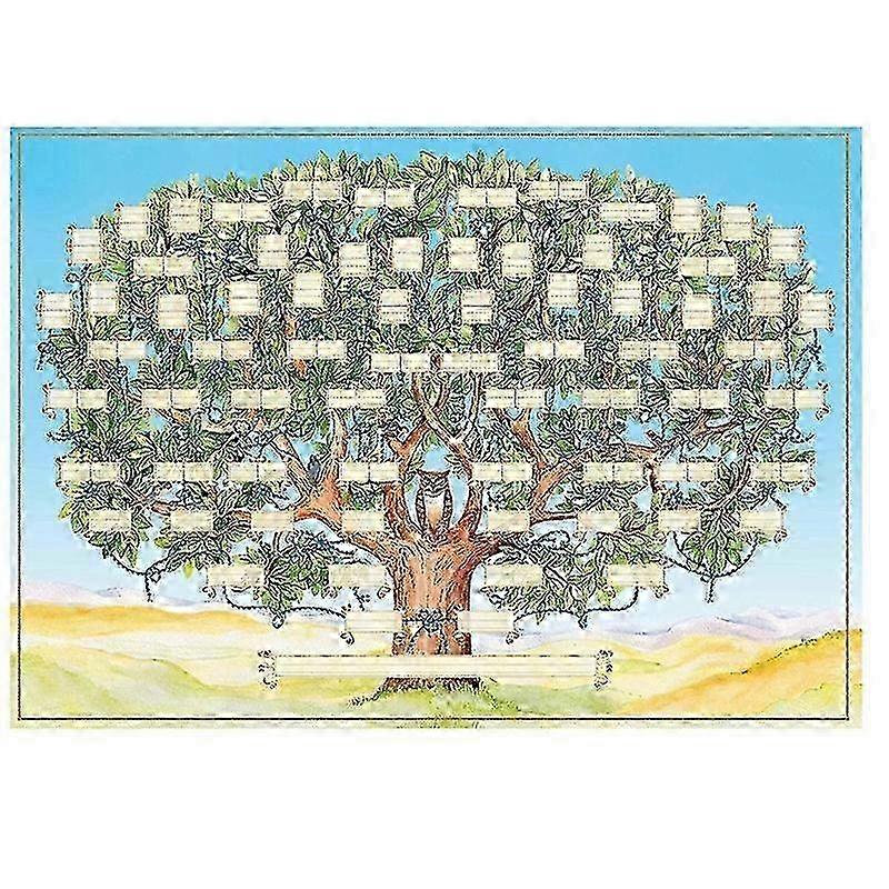 2025 Family Tree Chart to Fill in 6 Generation Genealogy Poster Blank Fillable Ancestry Chart,Print Famil