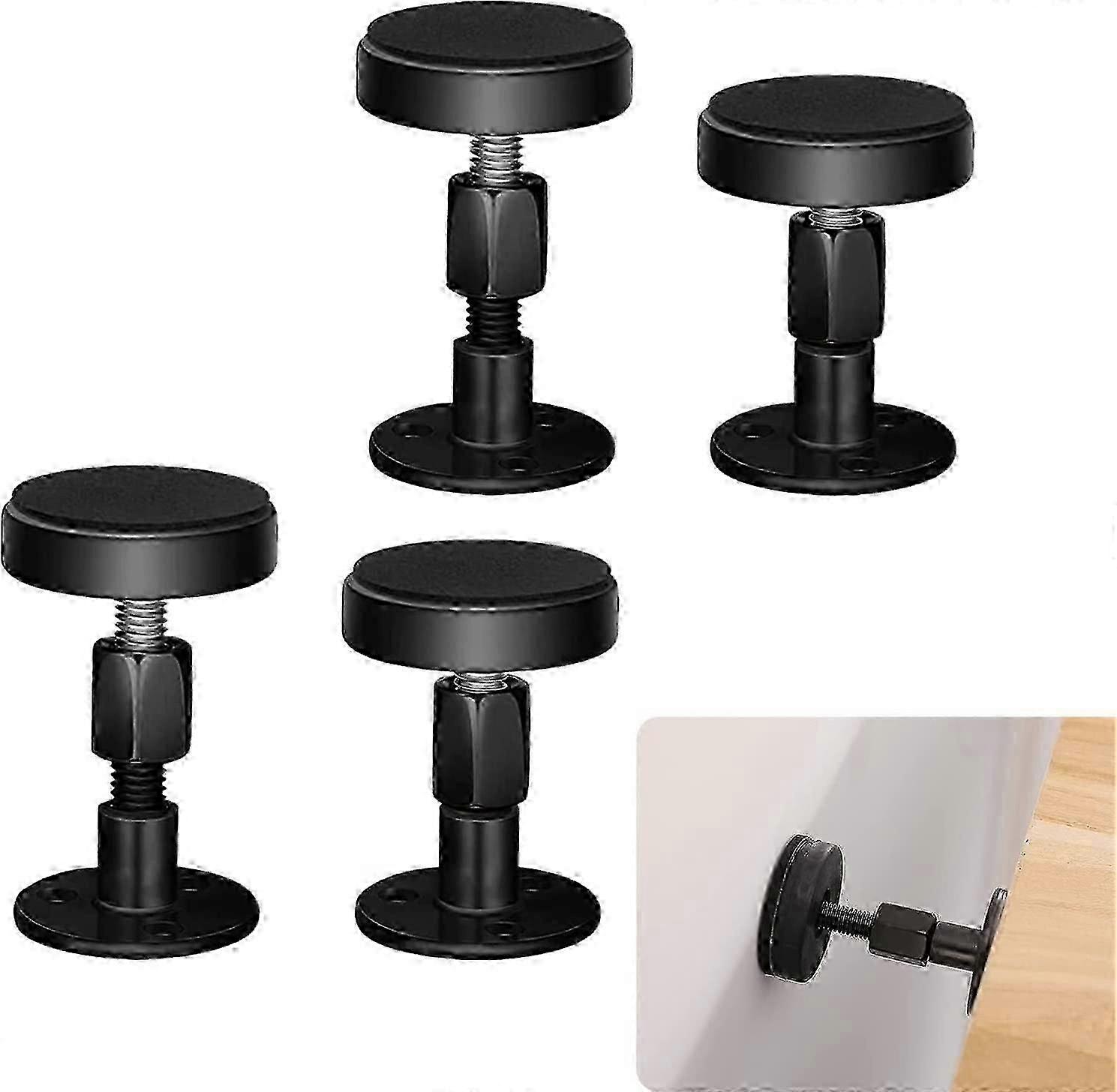 4 PCS Adjustable Threaded Bed Frame Stabilizer Tool Bed Frame Stabilizer Holder Headboard Stopper to Prevent Loose Stabilizer Holder on Bedside Table