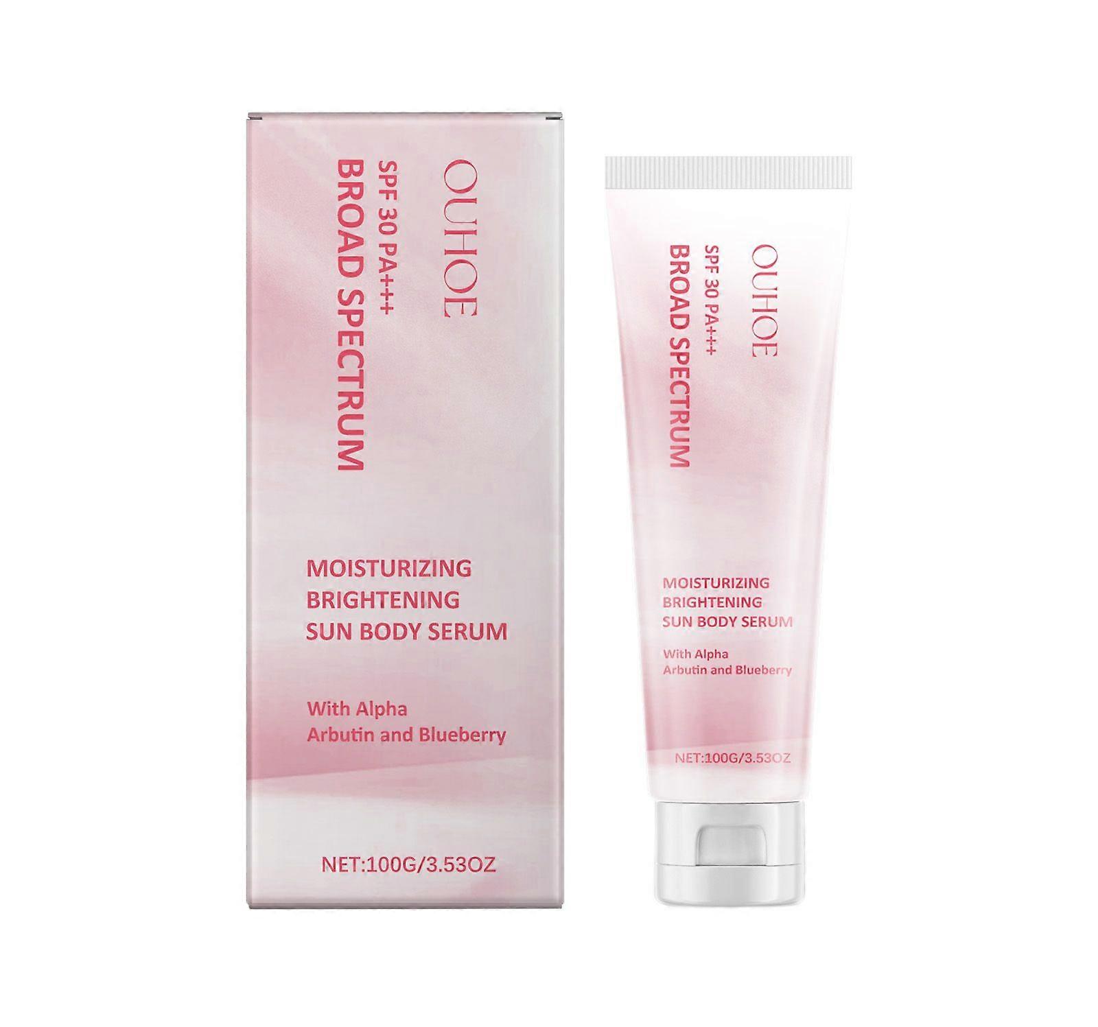 OUHOE Brightening And Protective Cream, Gentle Moisturizing Facial Body Skin Protection Refreshing Moisturizer In Summer Outdoors