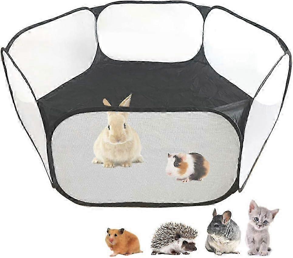 2025 Pet Play Pen For Small Animals, Automatic Opening Lightweight Portable Playpen With High Quality Material, Breathable Transparent And Easy Setup