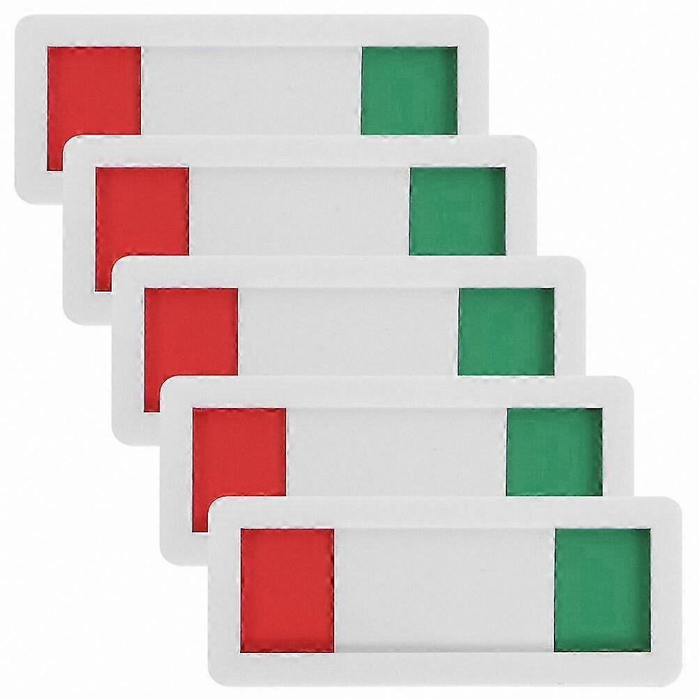 5-Pack Meeting Room Door Signs Available In Use Practical Office Slide Signs