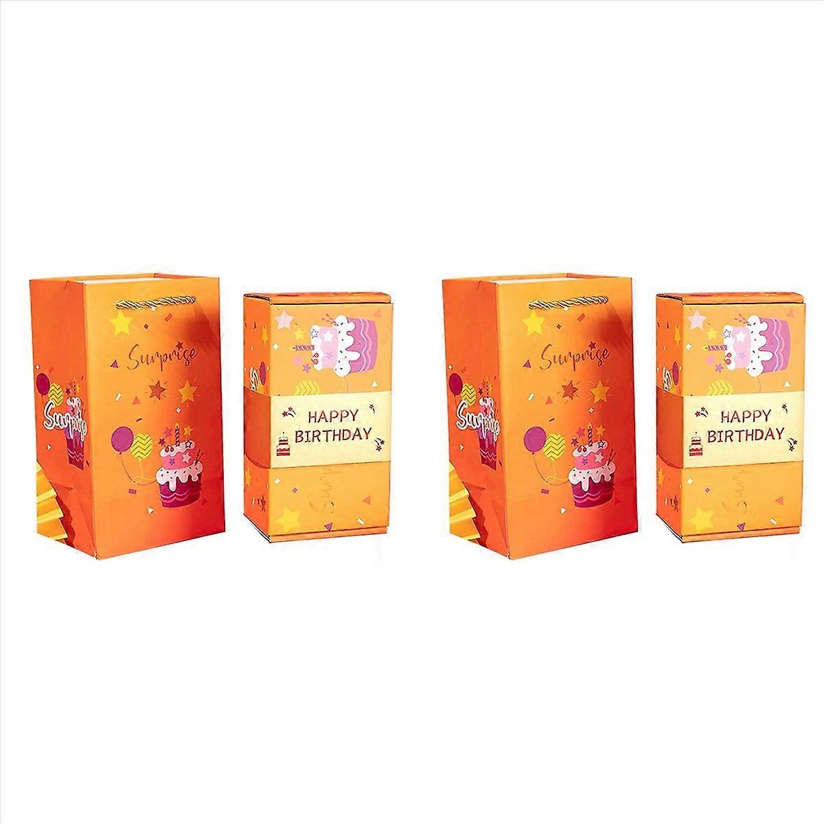 Exploding Gift Box Money Up Surprise Birthday Prank Box, C