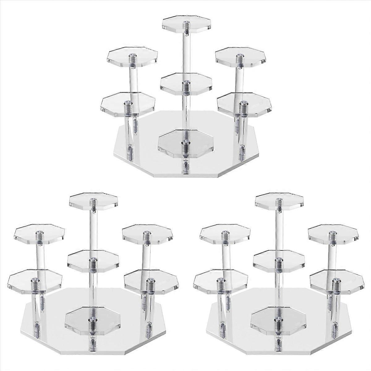 Acrylic Risers Display Stand, Perfume Organizer and Cupcake Stand