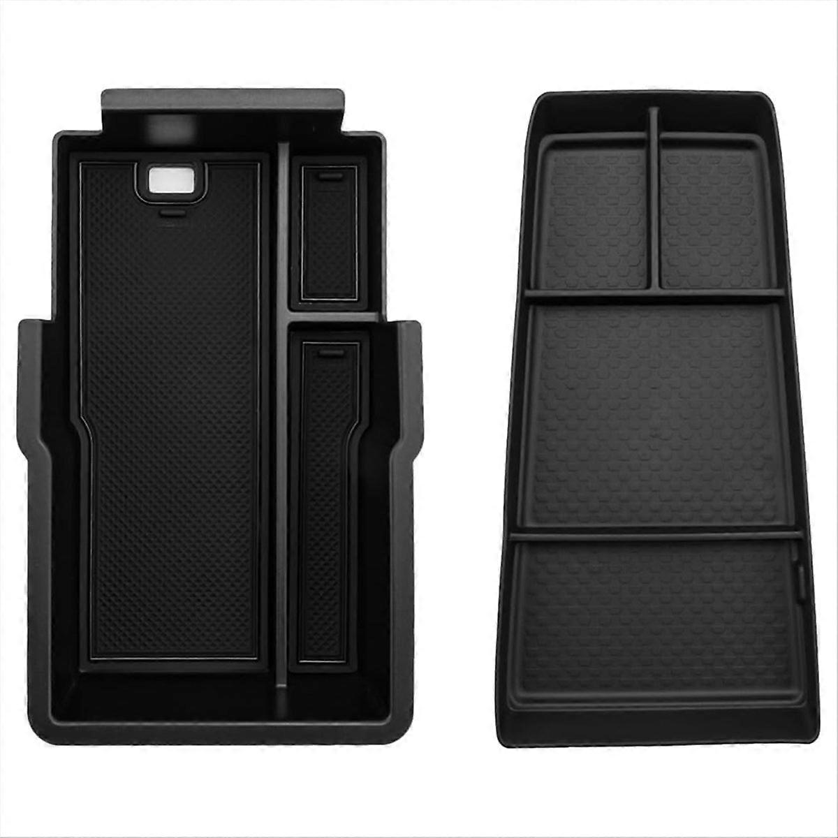 Car Armrest Storage Box&Lower Center Console Organizer Tray for Chevy