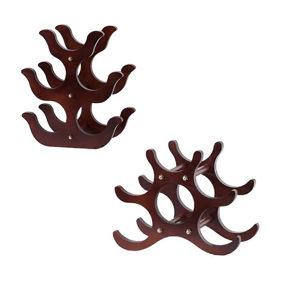 Vinstativ i tre, benkeplate, vertikalt tredesign