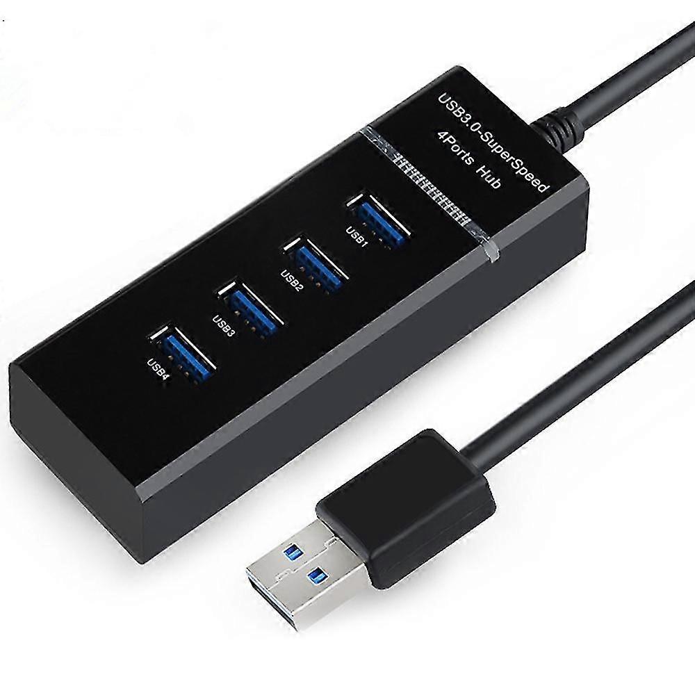 Usb Hub 4 Port Usb 3.0 C Hub Super Speed Data Hub For Windows, Mac Os, Linux, Macbook, Laptop, Noteb