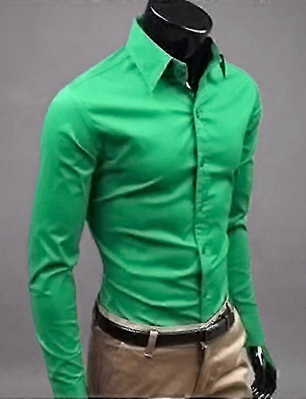 Luxury shirts for men slim fit collared formal casual wear