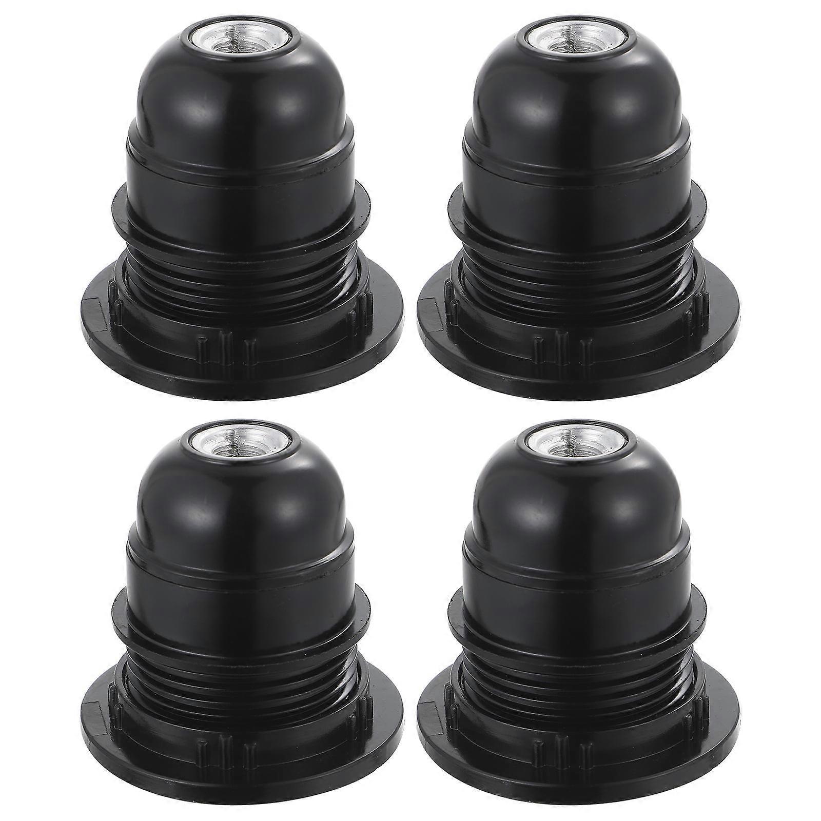 Guangmc 4pcs E27 Lamp Holder Base Bulb Socket Pendant Self-Locking Outlet