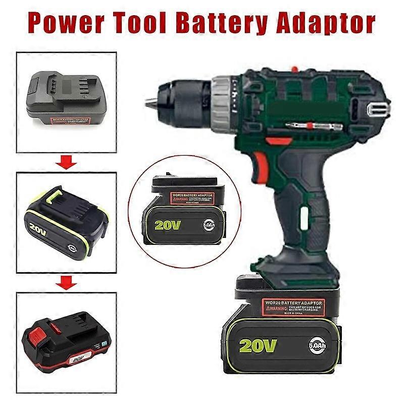 Battery Adapter for Worx 5Pin 20V Converter to for Parkside 20V Power Tool Drill