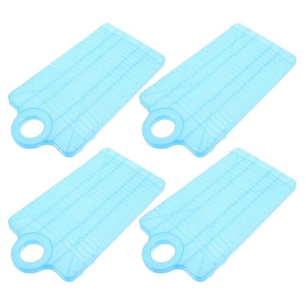 Plastic Washboard for Travel Laundry Cleaning 4Pcs Portable Boards