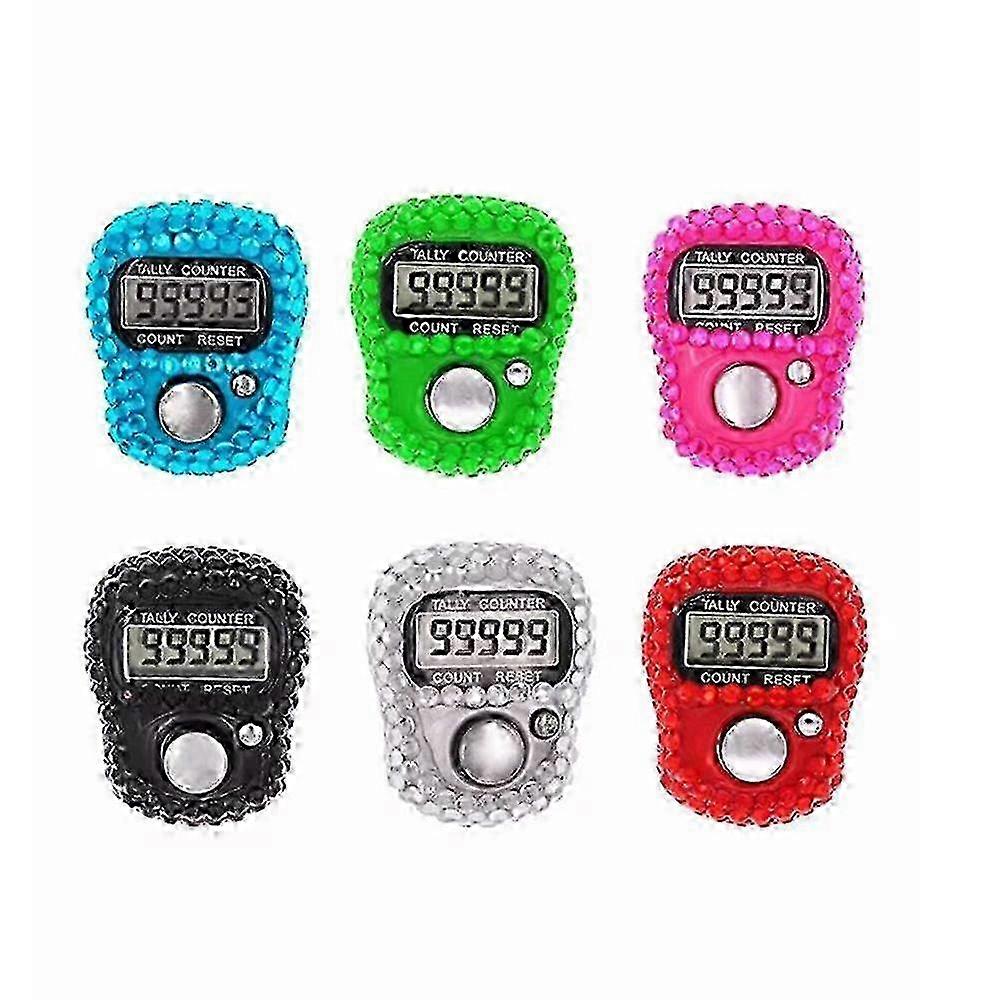 Random Color Finger Counter Mini Button Plastic Shell Accurate