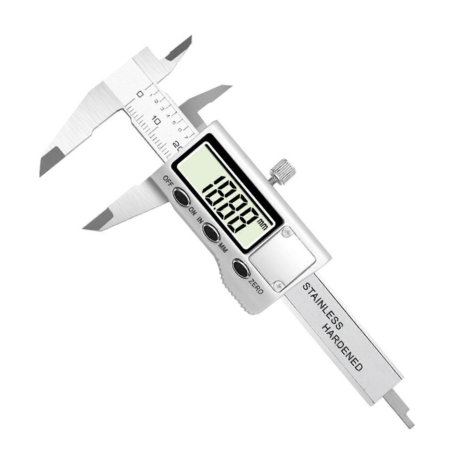 Digital Caliper Measuring Tool, Metal Vernier Caliper Digital Micrometer with Large LCD Screen for Household Multicolor