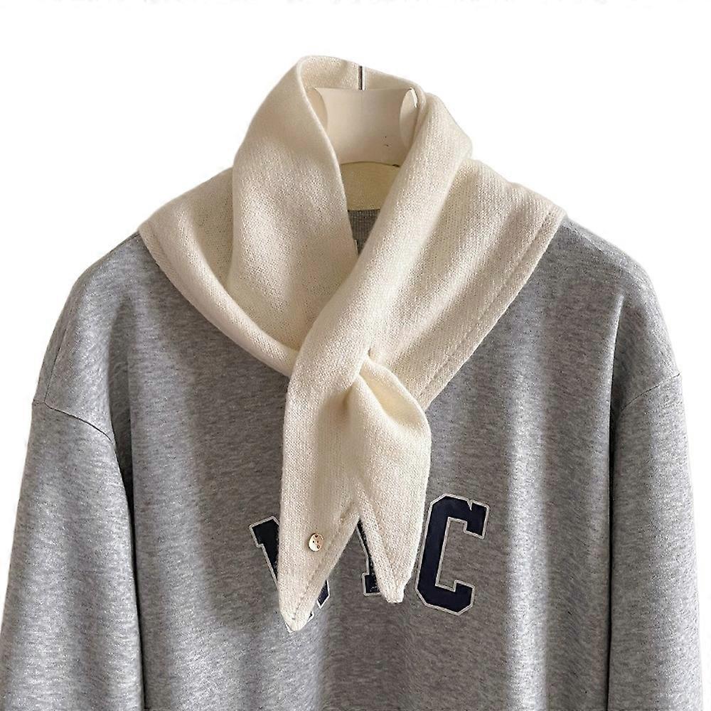 Women's 100% Wool Triangle Scarf - Winter Neck Warmer & Shawl