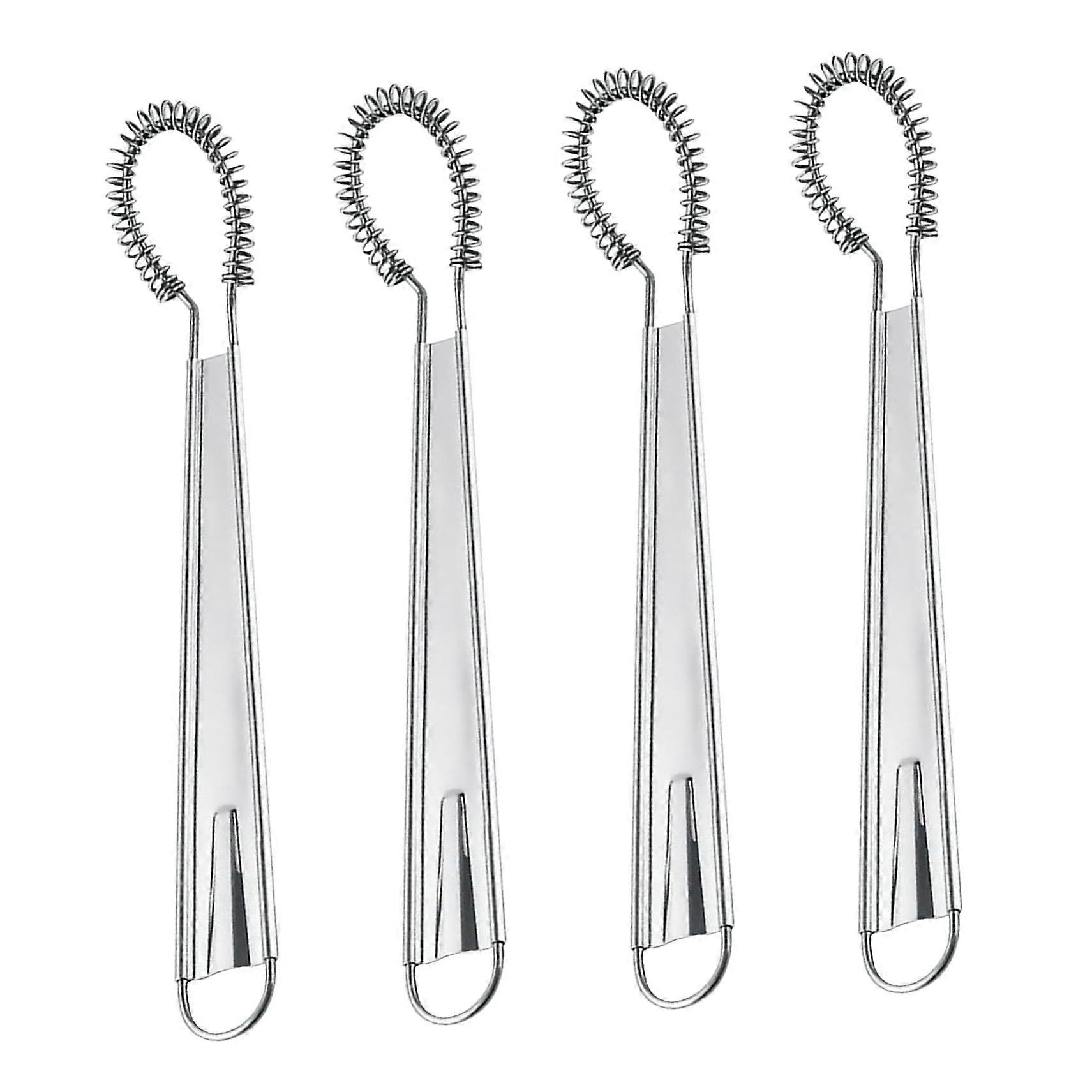 Stainless Steel Egg Whisk Set of 4 Hand Mixers for Baking Cooking and Sauce Mixing