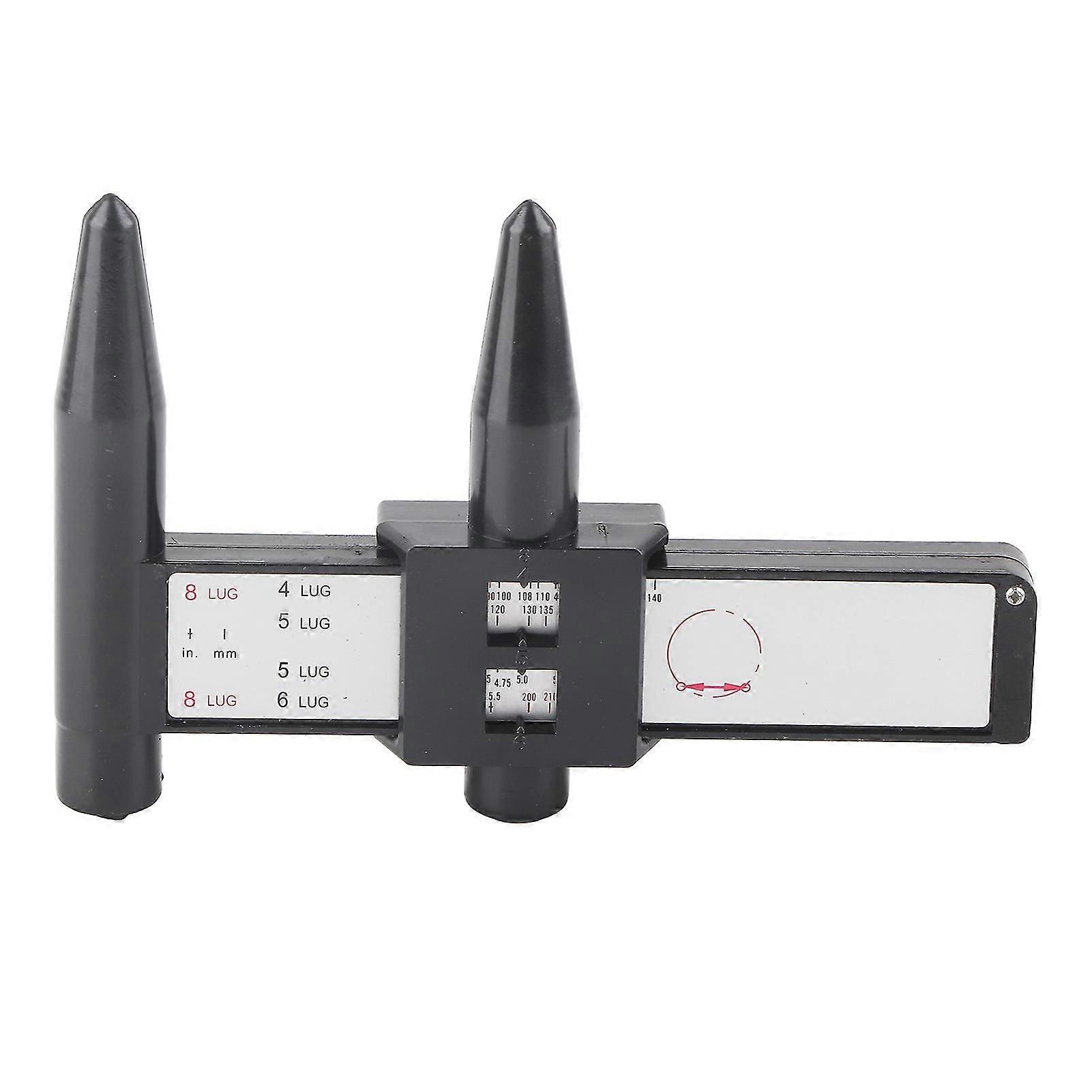 Car Wheel Rim Bolt Pattern Sliding Measuring Gauge Tool Pcd Ruler 4 5 6 8 Lug