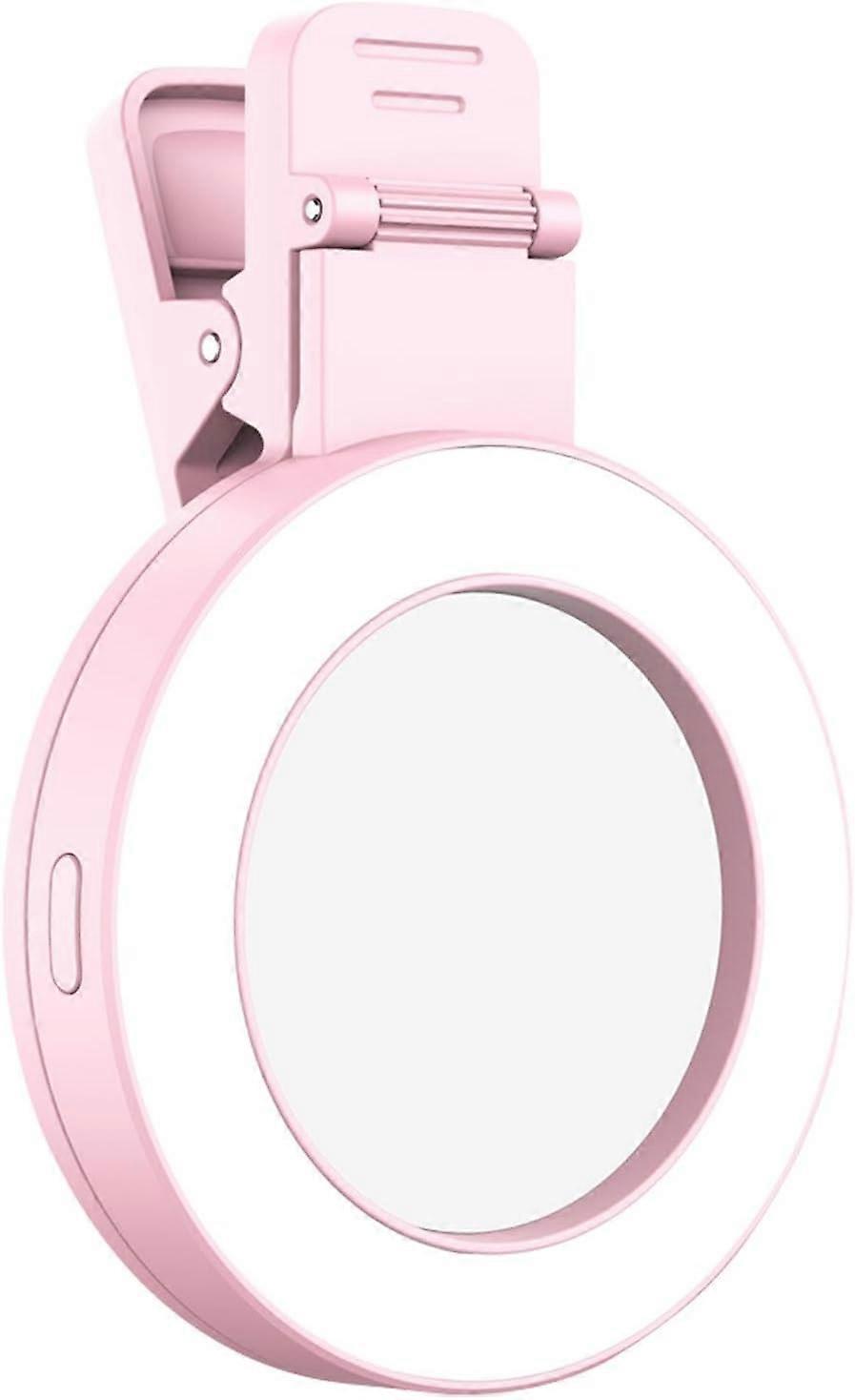 Selfie Ring Light for Phone with LED, 4 Brightness Levels, Front-Rear Flip, USB-C Rechargeable