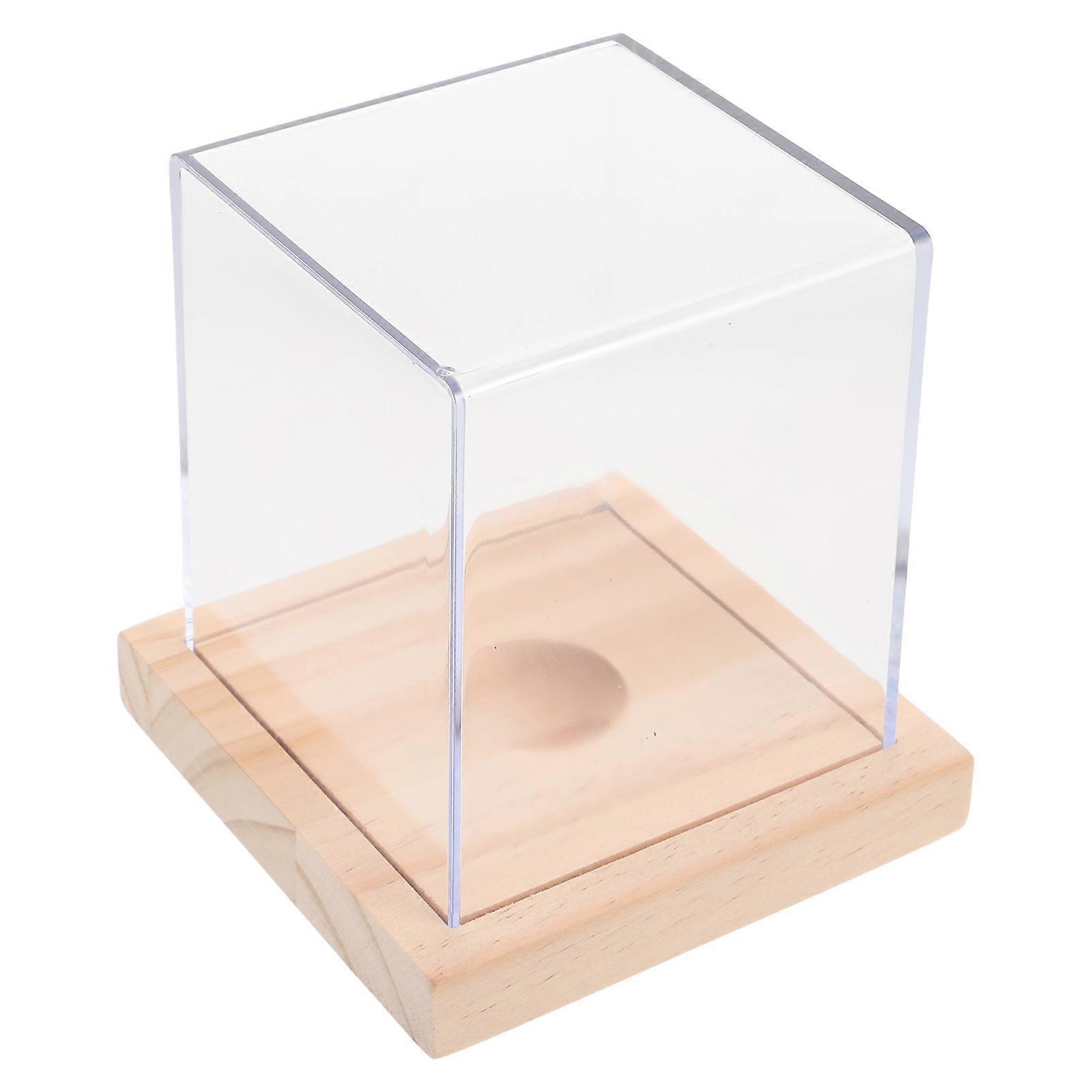Softball Box Wooden Base Softball Display Case for Storage